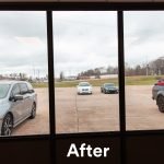 reflective window film after installation