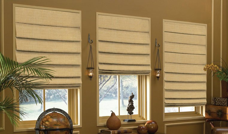 Hobbled Roman Shades