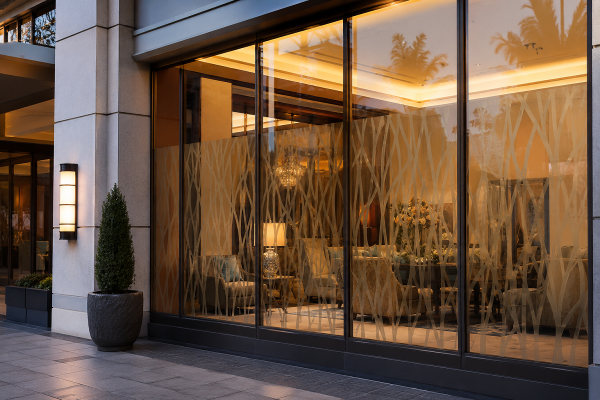 Custom Graphic Window Film for Hotels in Jackson MS