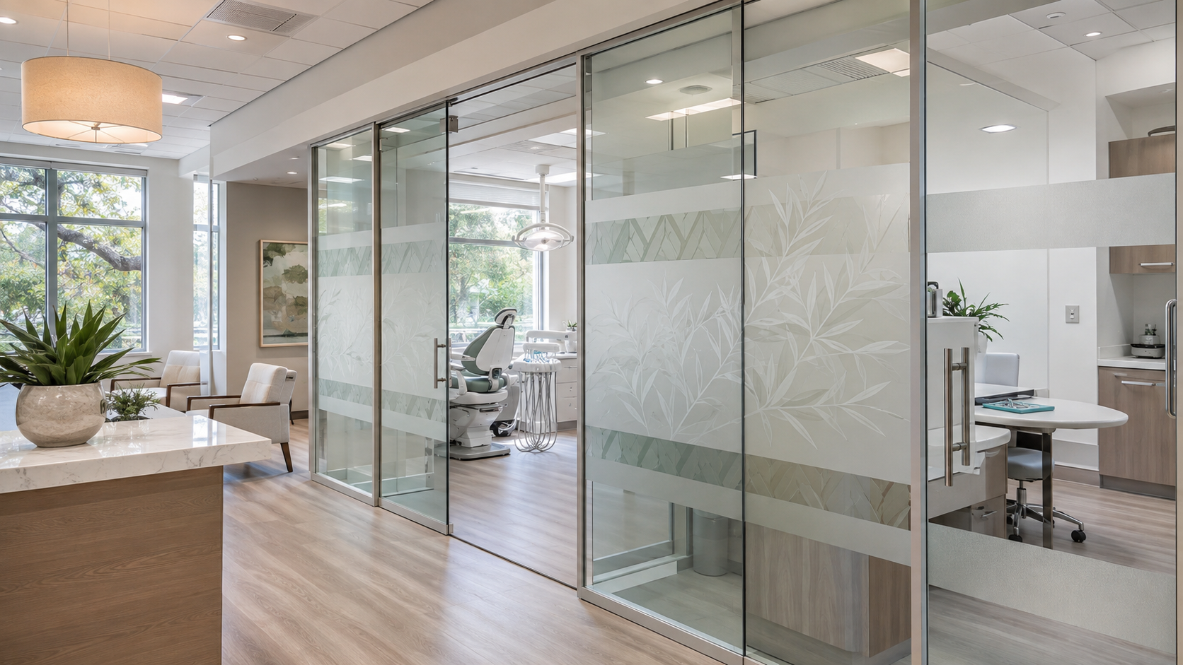 Decorative Window Film for Baton Rouge Dental Facilities
