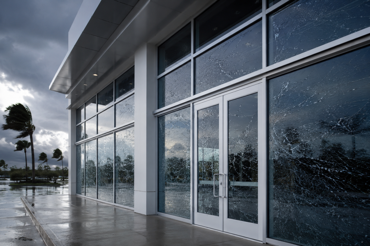Hurricane and storm security window film for New Orleans Businesses