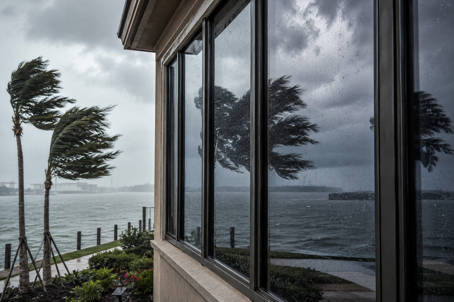 Hurricane and storm security window film for New Orleans Homes
