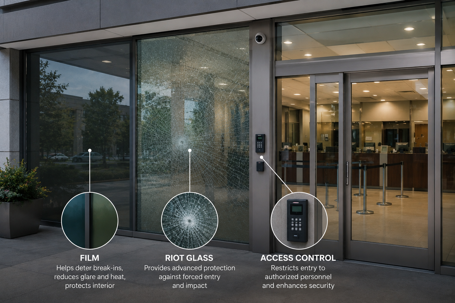 Security Film, Riot Glass and Access Control